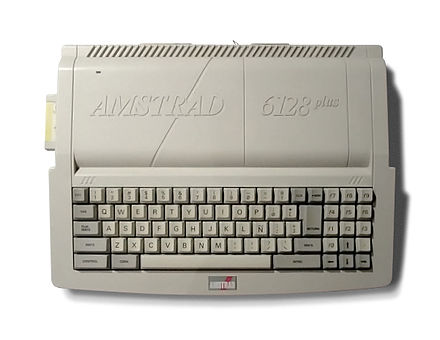 A 6128plus main unit (with Spanish keyboard layout)