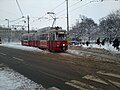 62er bei der Station Resselgasse (wurde beim Schneechaos am 17.1.2013 eingesetzt)