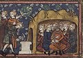 Deci ordena tancar la cova dels Set Dorments, manuscrit del s. XIV.
