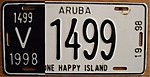 ARUBA Номерной знак 1998 года - Flickr - woody1778a.jpg
