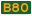 AUS Alphanumeric Route B80.svg