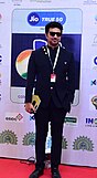 Actor Dev at the 53rd International Film Festival of India.jpg
