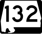 132 Eyalet Yolu işaretçisi