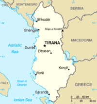 Map of Albania Albania-CIA WFB Map (2006).png