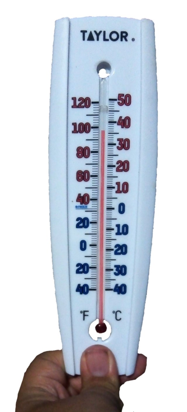 Room temp. thermometer, plastic, 400 mm - Laboratory equipment