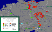 Final positions of the Western Allied and Soviet armies, May 1945 Allied army positions on 10 May 1945.png