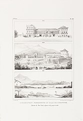Améliorations progressives du palais de St. Christophe, (Quinta de Boa Vista) depuis 1808, jusqu´en 1831