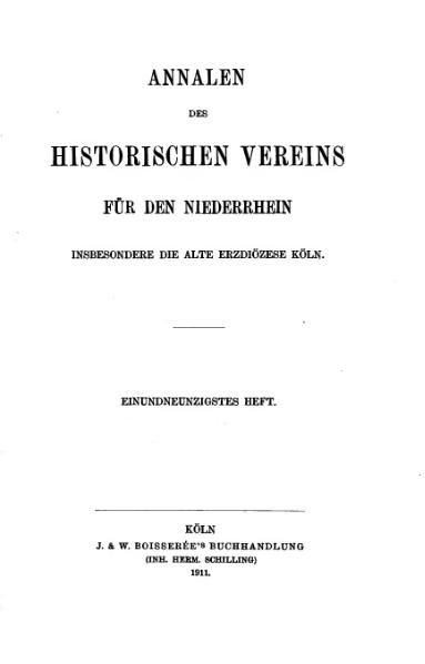 File:Annalen des Historischen Vereins für den Niederrhein 91 (1911).djvu