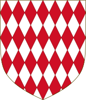 Coat of arms of the Appiani family, the founders and longest rulers of the Principality. Arms of the house of Appiano.svg