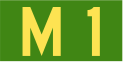 Route d'État alphanumérique australienne M1.svg