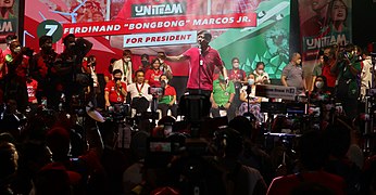 Philippine Elections 2022 Campaign - Bongbong Marcos in Marikina