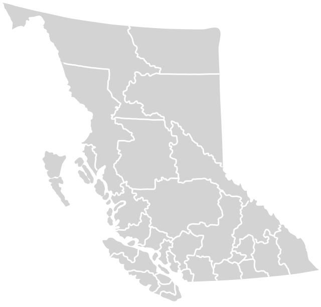 British Columbia County Map List Of Regional Districts Of British Columbia - Wikipedia