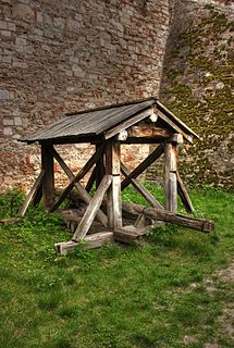 Battering ram Siege engine originating in ancient times