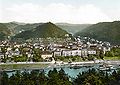 Bad Schandau with the St.-Johanniskirche around 1900 (Bad Schandau mit der St. Johanniskirche um 1900)