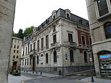 Primera seu del Banc de Bilbao, al costat de l'església de San Nikolas