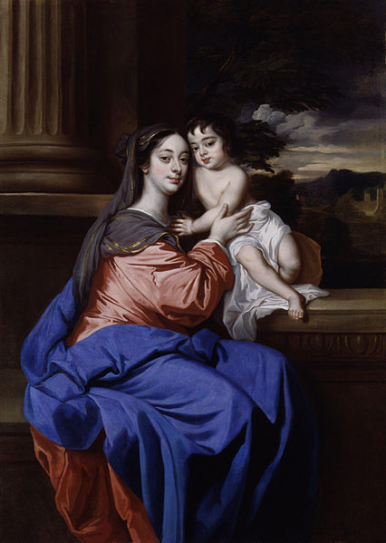 File:Barbara Palmer (née Villiers), Duchess of Cleveland with her son, Charles Fitzroy, as Madonna and Child by Sir Peter Lely (2).jpg