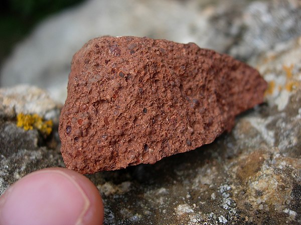 Reddish-brown bauxite
