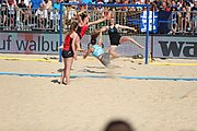 Deutsch: Deutsche Beachhandball-Meisterschaften 2022; Tag 3: 7. August 2022 – Frauen,Finale, Beach Bazis Schleissheim – Minga Turtles Ismaning 2:1 (20:26, 24:20, 8:6) English: German Beach handball Championships; Day 3: 7 August 2022 – Women Final – Beach Bazis Schleissheim Vs Minga Turtles Ismaning 2:1 (20:26, 24:20, 8:6)