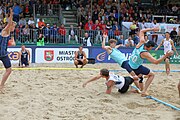 Deutsch: Beachhandball Europameisterschaften 2019 (Beach handball Euro); Tag 6: 7. Juli 2019 – Männerfinale, Dänemark-Norwegen 2:0 (25:18, 19:16) English: Beach handball Euro; Day 6: 7 July 2019 – Men's Final – Denmark-Norway 2:0 (25:18, 19:16)