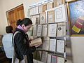 Bücher über Beethoven in einem Laden in Charkiv in der Ukraine