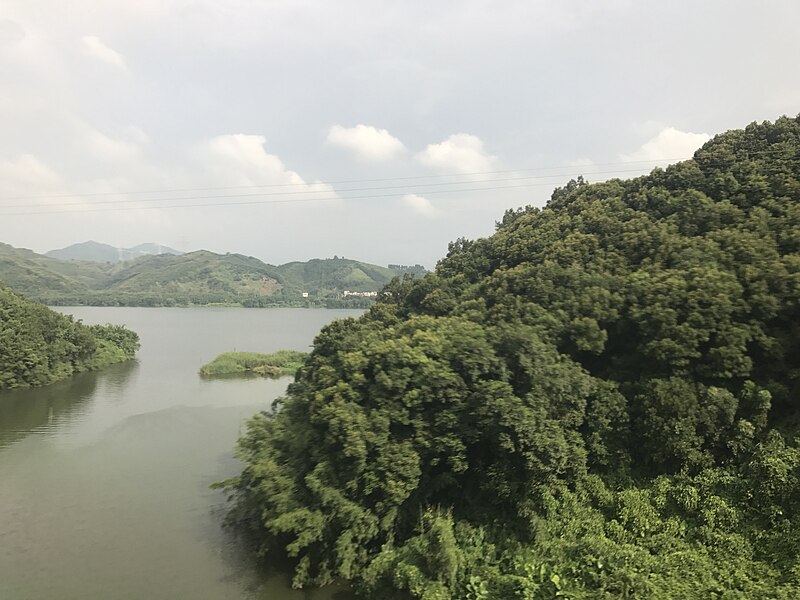 File:Beijiang River from train for Shenzhen North Station.jpg