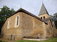 La chiesa di Santa Caterina a Bentayou vista dall'abside