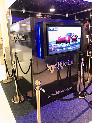 <span class="mw-page-title-main">Bitcoin ATM</span> Kiosks facilitating the purchase of Bitcoin