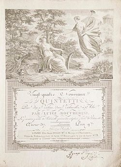 Illustratives Bild des Artikels Sechs Quintette opus 29 von Luigi Boccherini