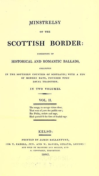The title-page of volume 2 of the first edition