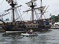 Le Götheborg à Tonnerres de Brest 2012, amarré en Penfeld