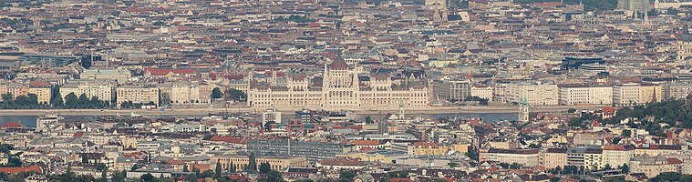 Panorama of Budapest from Janos hill