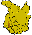 posizione del comune di Buggiano all'interno della provincia di Pistoia