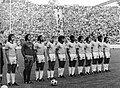Leão, Alfredo e Ademir pela Seleção Brasileira na Copa de 1974 na disputa do terceiro lugar