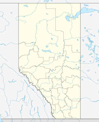 Location map Alberta