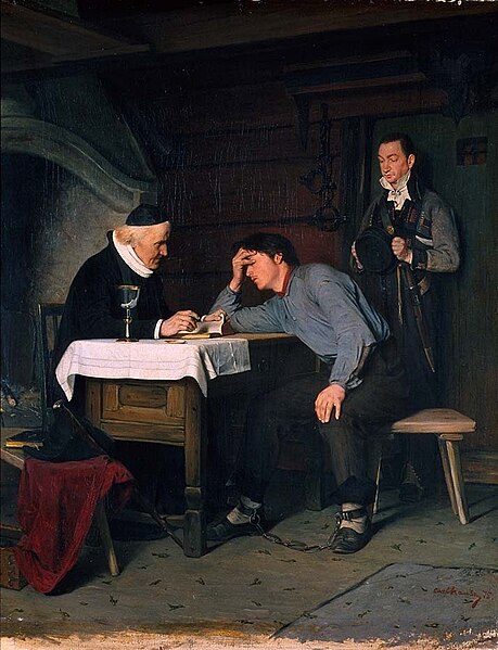 File:Carl Sundt-Hansen - I lensmannsarresten - Communion in Jail - Nasjonalmuseet - NG.M.00264.jpg