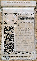Casaloldo, lapide a Dante Alighieri sulla Torre Casalodi