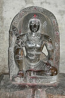 Chandeshvara Chandekeshwara sculpture at Ramalingeshvara temple at Narasamangala.jpg