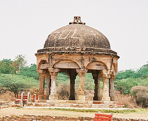 A popular Folly (Chhatri) built by Metcalfe