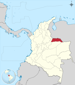 Arauca shown in red