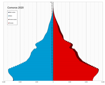 Comoros single age population pyramid 2020.png