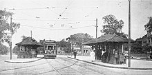 Coolidge Corner station in 1916 Coolidge Corner station, 1916.jpg