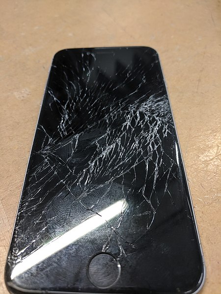 File:Cracked iPhone.jpg