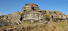 Crockern Tor - Parliament Rock as seen from the "floor" of the Great Court Crockern Tor, Dartmoor.jpg