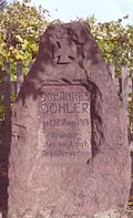 Döhler memorial stone in the allotment gardens Döhlergärten e.  V.