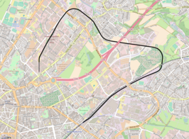 Spoorlijn Aachen Nord - Aachen-Rothe Erde op de kaart