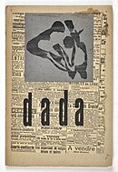Hans Arp, 1919: an engraved wood and collage for the cover of 'Dada 4-5' (Tristan Tzara dir.), Zurich, 1919; current location: Bibliothèque des Musées de Strasbourg; - quote of Arp, 1921: 'What interests us is the Dada spirit and we were all Dada before the existence of Dada.'