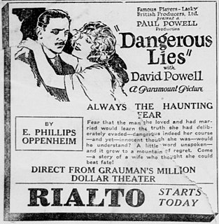 <i>Dangerous Lies</i> (1921 film) 1921 film