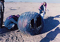 titanium motor casing of a Delta 2 third stage, weighing about 70 kg, landed in Saudi Arabia about 240 km from the capital of Riyadh, 21 January 2001