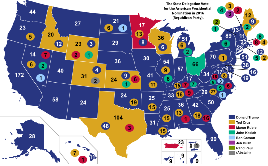 Delegation Vote ,2016 (Republican Party)