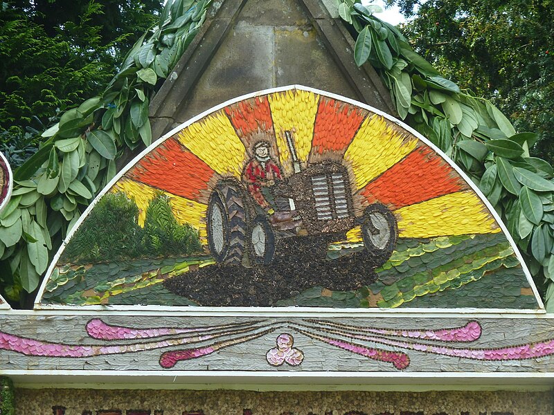File:Detail of well dressing, Wormhill - geograph.org.uk - 3125956.jpg